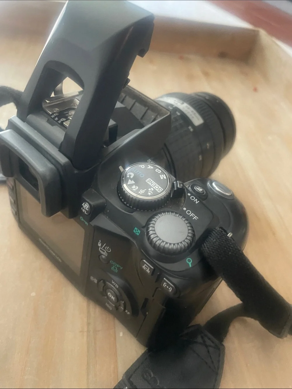 Olympus E-500 Black Digital Camera Body with Flip-Up Viewfinder
